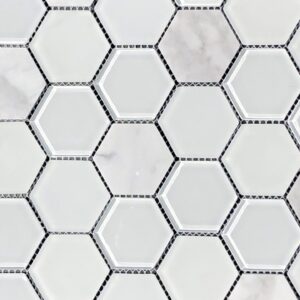 Imagery Diamond Hex Mosaic Tile